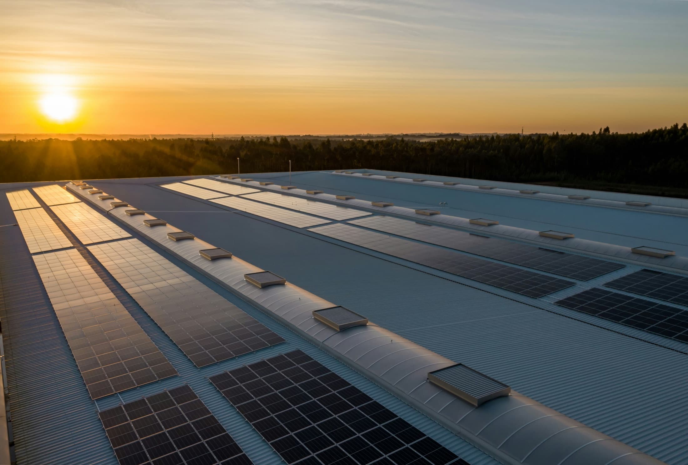 Commercial solar installation