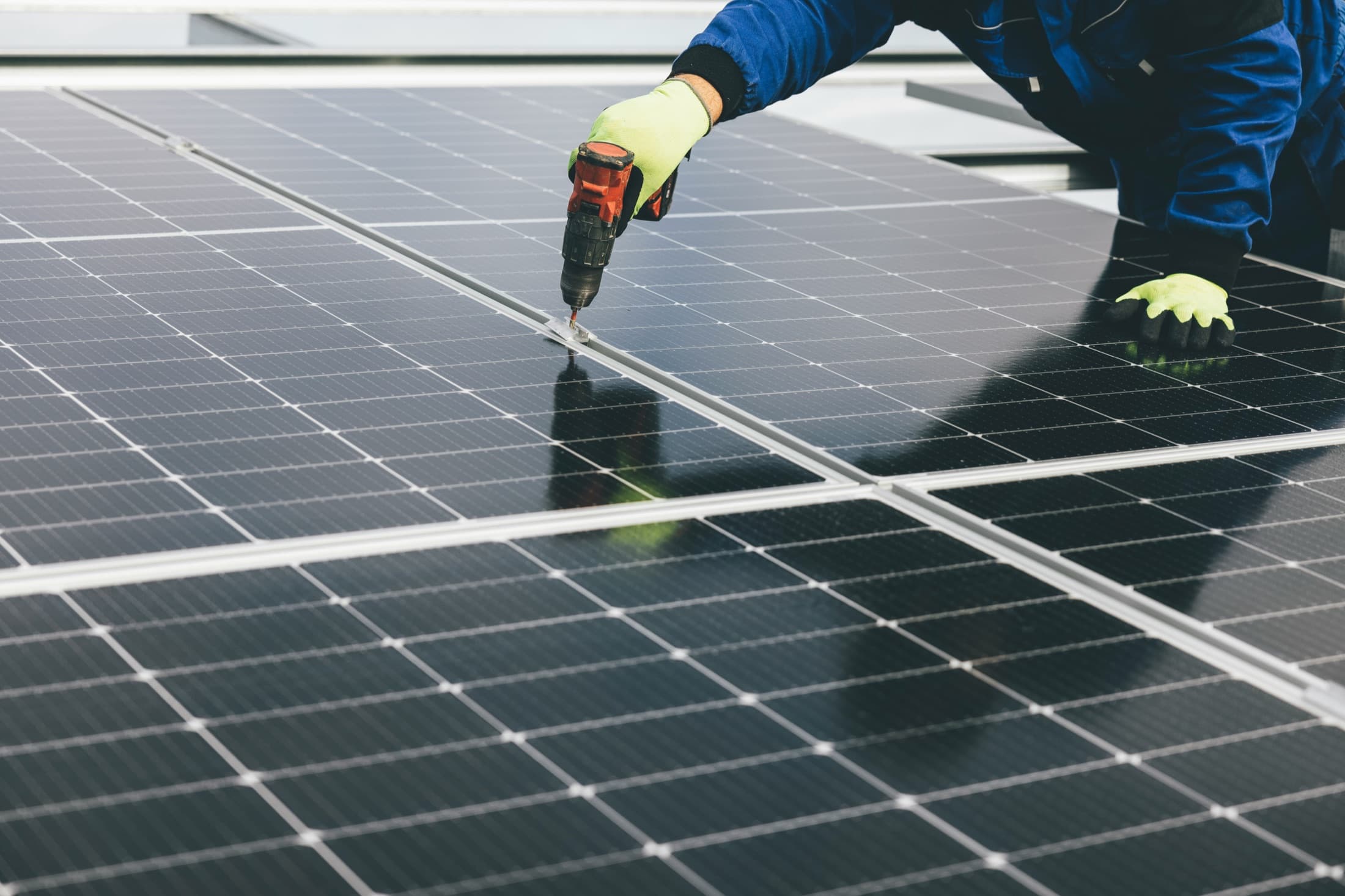 Rooftop solar installation