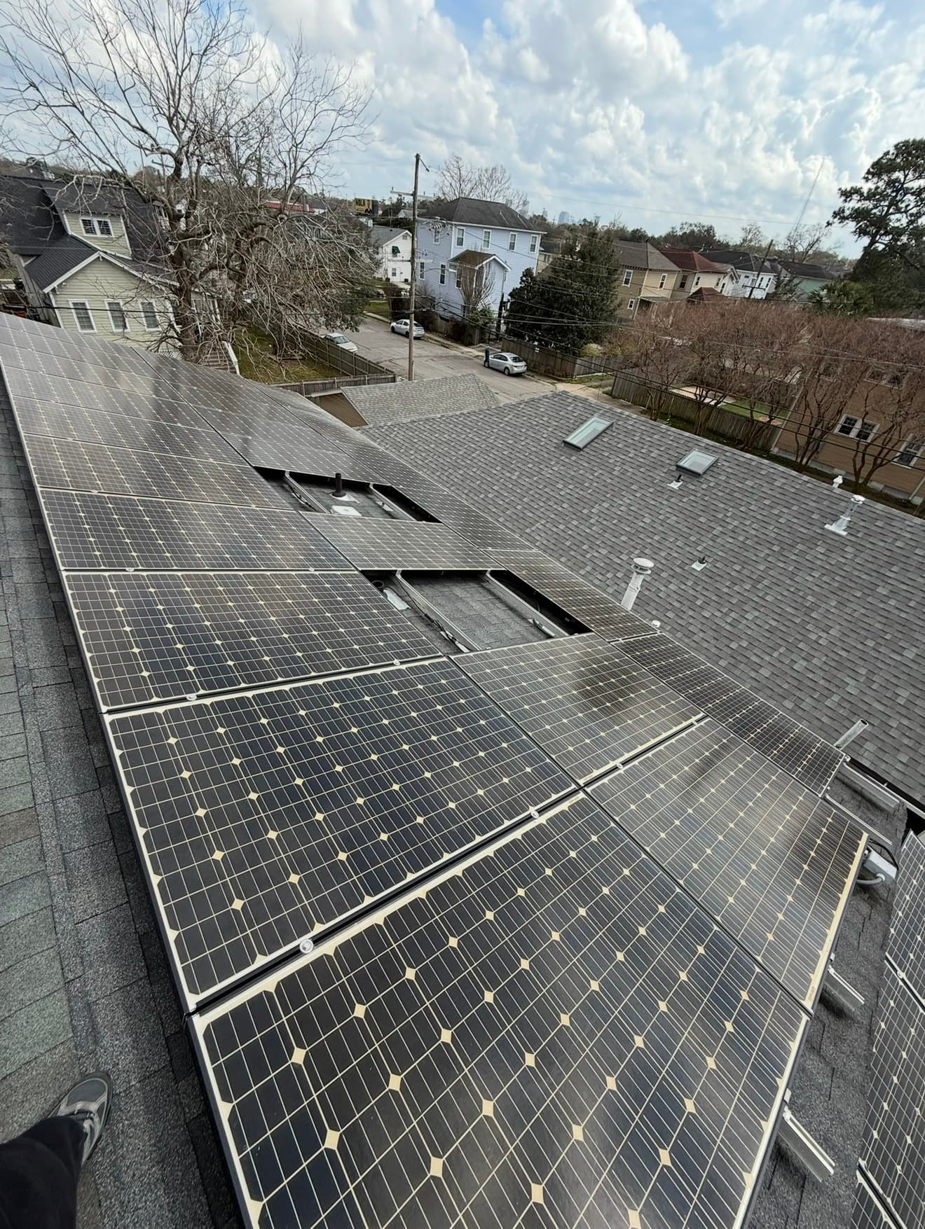 Residential rooftop solar project