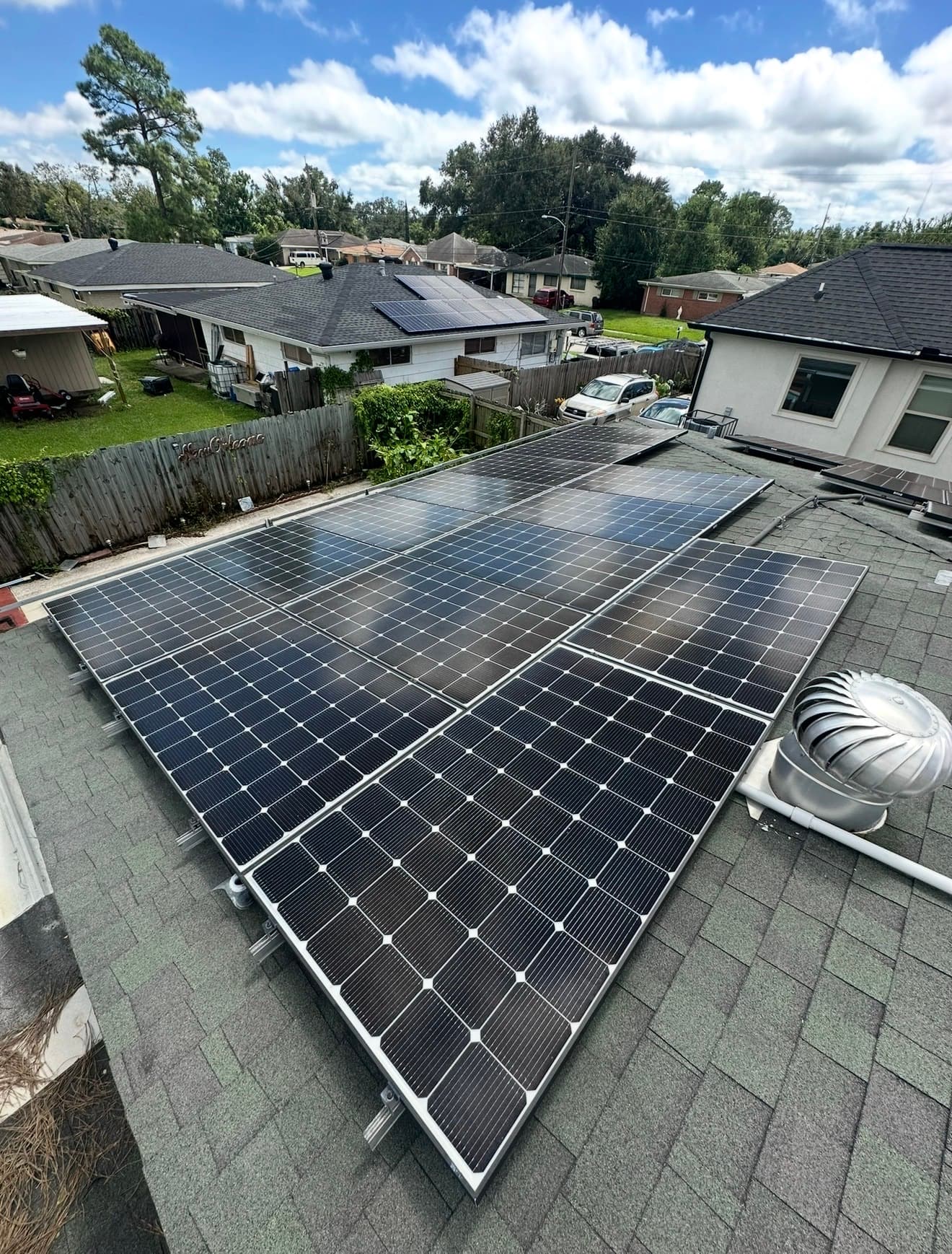 Residential rooftop solar project